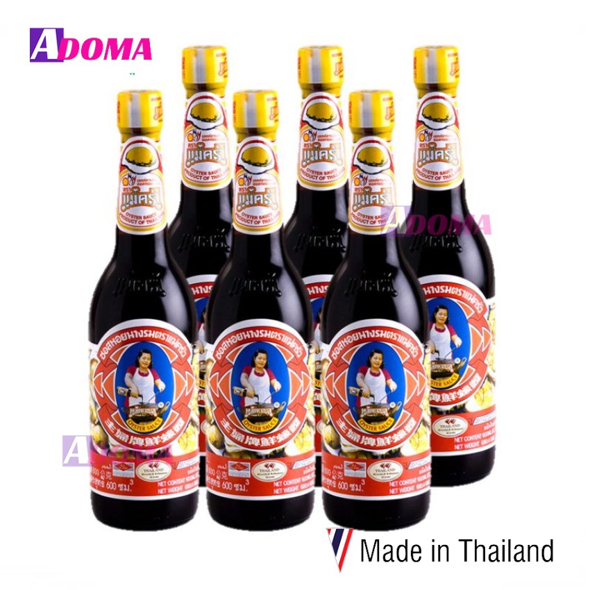 Dầu hào Mae Khrua ตราแม่ครัว ซอสหอยนางรม Thái Lan Oyster sauce - dùng xào và tẩm ướp món ăn