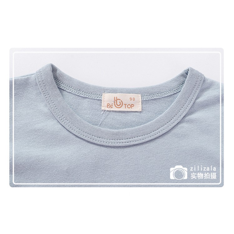 Áo khủng long bé trai BETOP áo thun dài tay họa tiết đáng yêu chất cotton hàng xuất khẩu