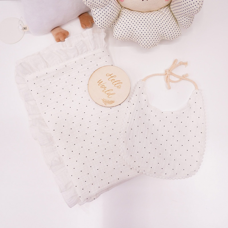 Set 2 Khăn Quấn Em Bé Sơ Sinh Kèm Chăn Quấn Tiện Dụng