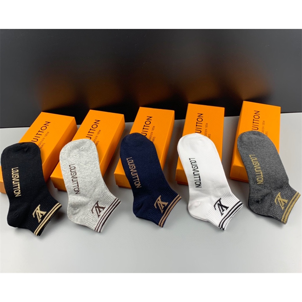 L0uis Vu1tt 2022 Đôi Vớ Nông Một Hộp Mùa Hè Mới Cho Nam Và Nữ