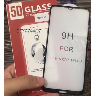 Kính cường lực 5D xịn cho Nokia X7/ Nokia 7.1 plus/ Nokia 8.1 ( Full keo màn hình, full viền siêu đẹp )