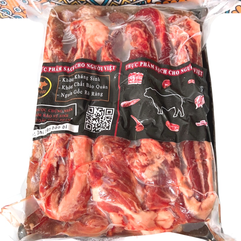 Dẻ Sườn Bò Rút Xương 1kg, Lọc Sạch M, Mềm Ngon Ngọt Thịt,  Nhập Khẩu, An Toàn Vệ Sinh Thực Phẩm
