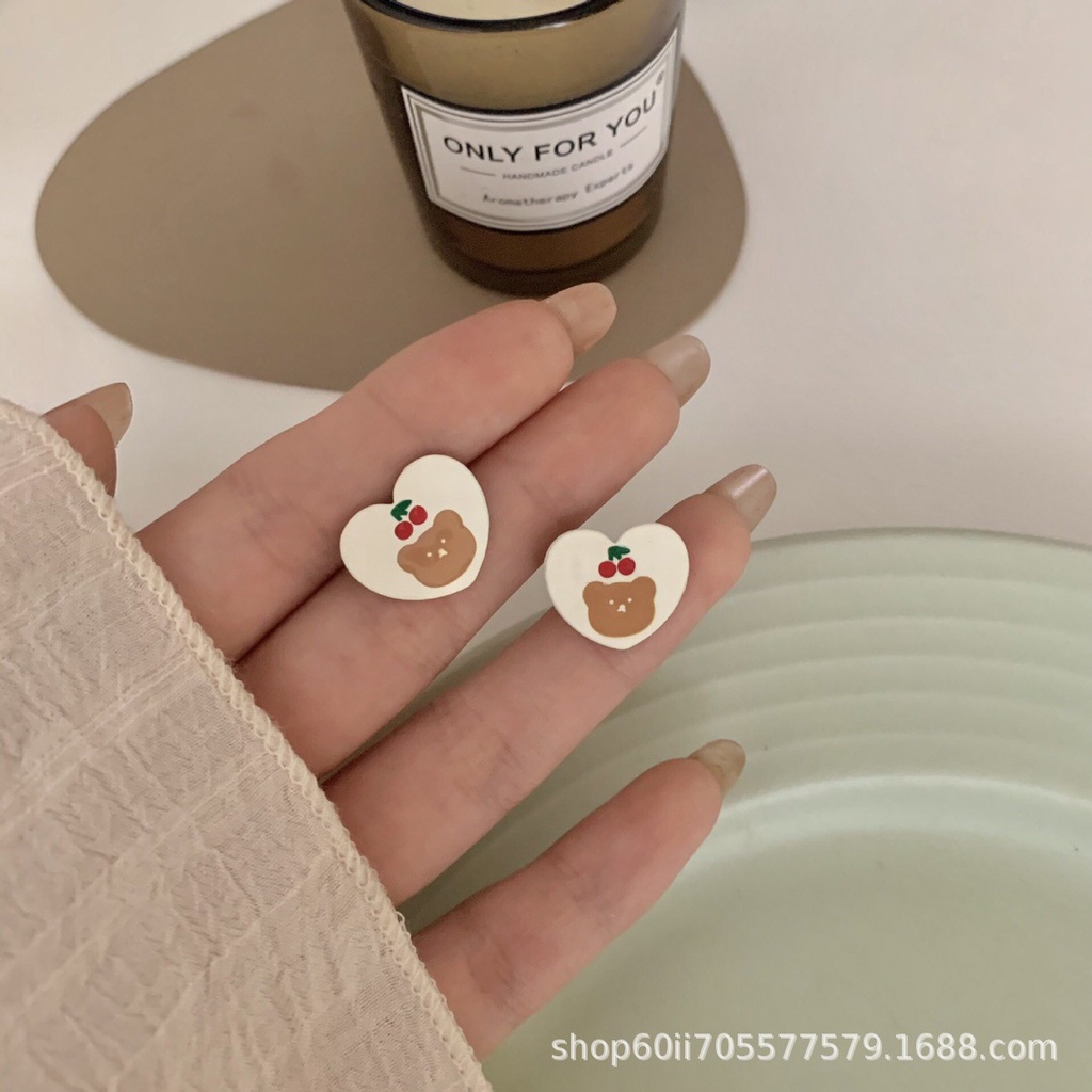 Bông Tai Dạng Kẹp Không Đau Đính Ngọc Trai Cao Cấp Cổ Điển Mùa Hè Hình Tròn Cho Nữ