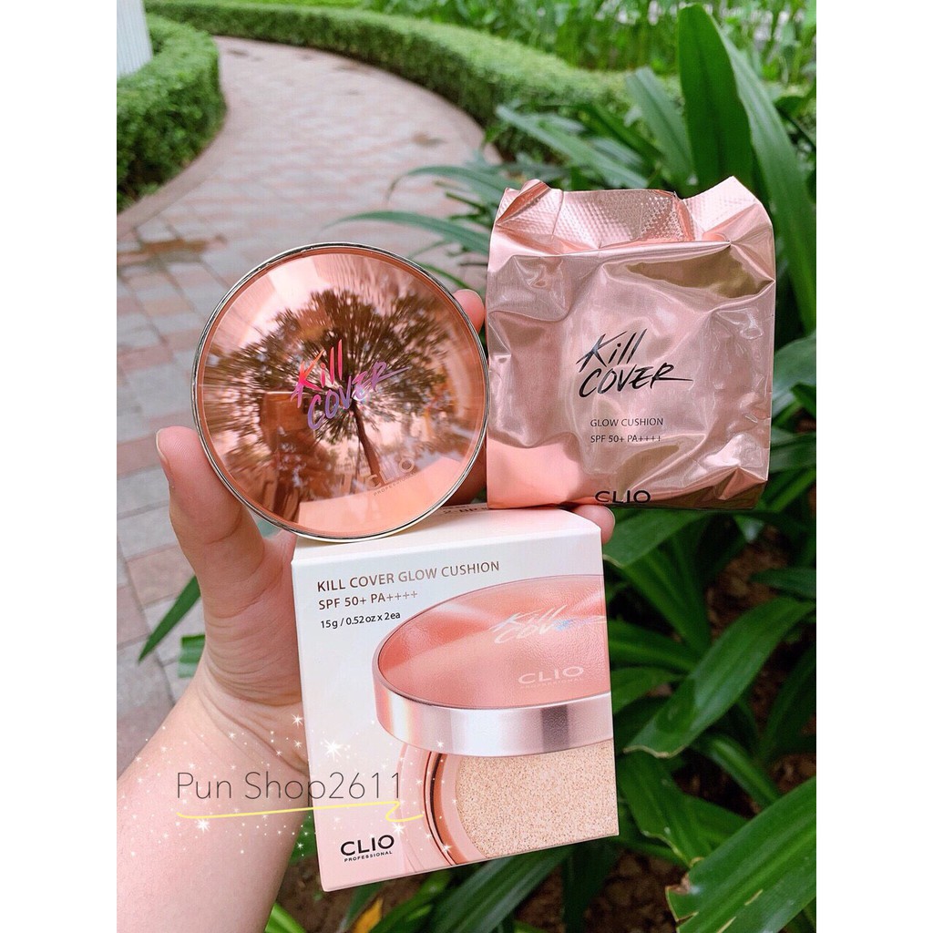 Phấn Nước Clio Kill Cover Glow Cushion Kèm Lõi Phụ | BigBuy360 - bigbuy360.vn