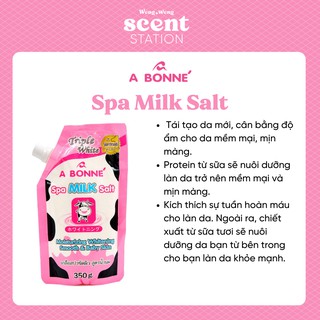 Muối tắm sữa bò tẩy tế bào chết A Bonne Spa Milk Salt Thái Lan 350gr