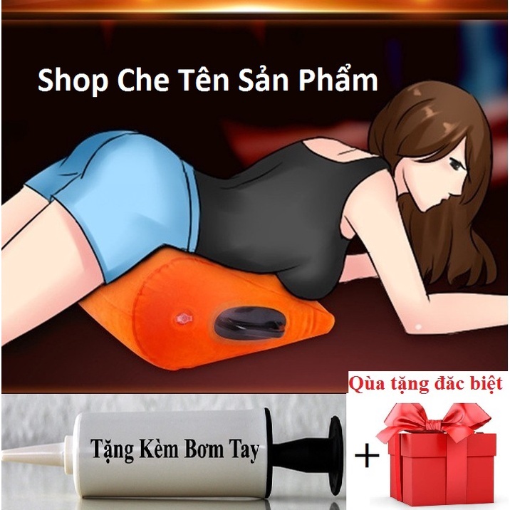 Ghế Tình Nhân Đệm Mông Bơm Hơi Có Tay Vịn - Ghế Đệm Tình Yêu Tay Cầm + Tặng Kèm Bơm Tay [Chính Hãng]