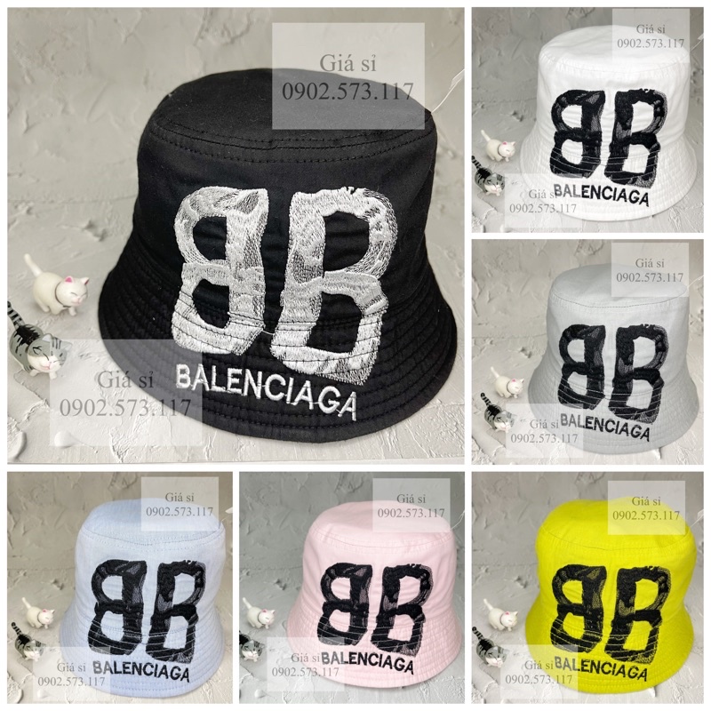 Nón bucket thêu BB BALEN thời trang nam nữ cá tính nhiều màu
