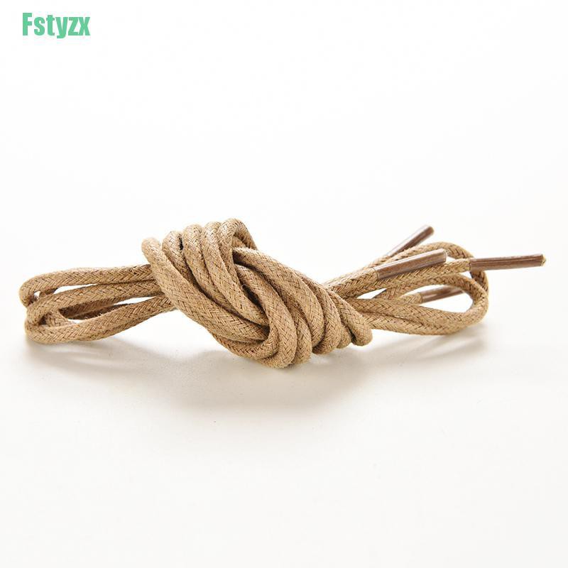 fstyzx Multi Color Cotton Waxed Round Cord String Dress Shoe Laces 85cm 1 Pair