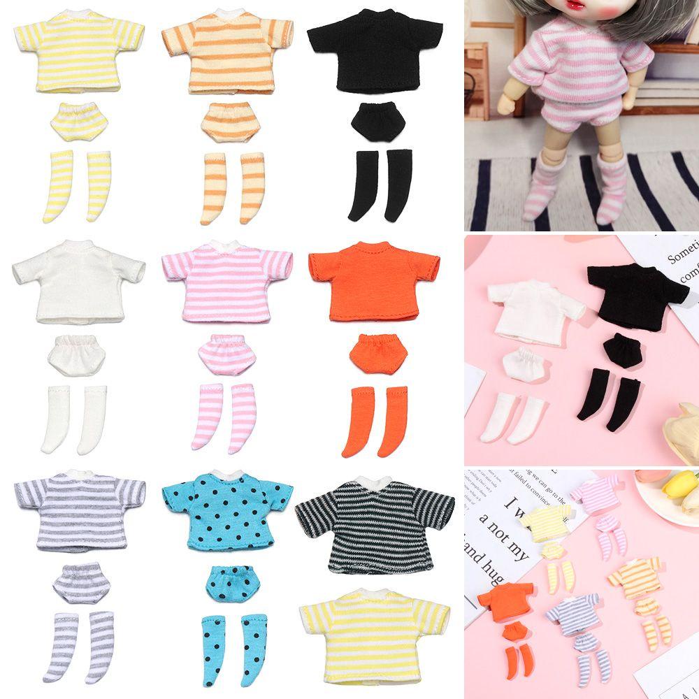 Bộ Quần Áo Cotton Dành Cho Búp Bê OB11