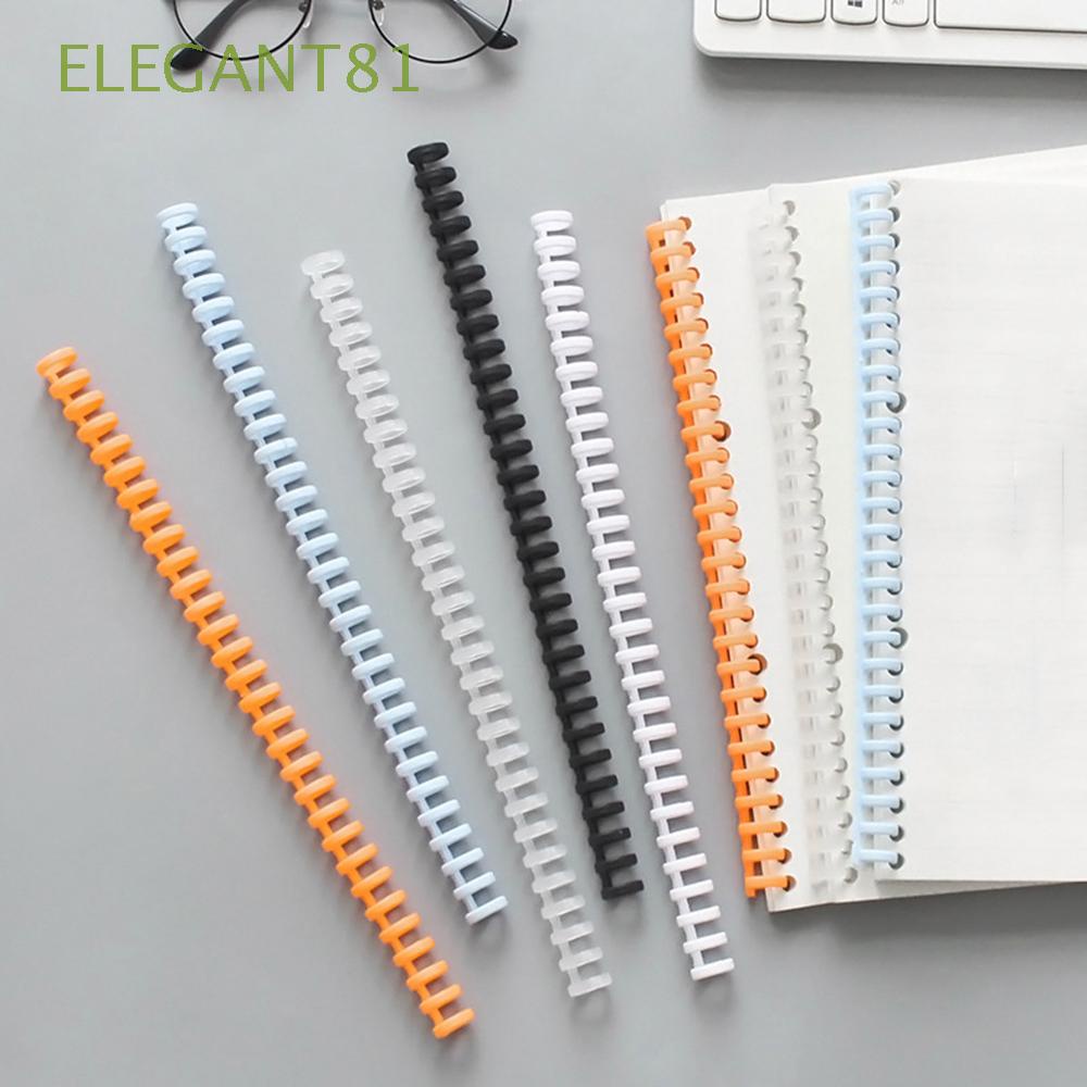 Bộ 10 vòng nhựa chia 6 màu 30 lỗ dùng trang trí sổ tay DIY ELEGANT81