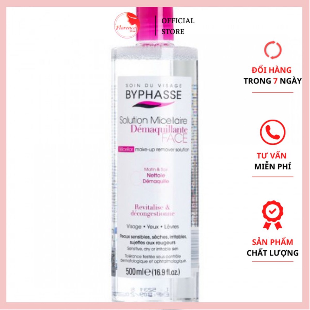 NƯỚC TẨY TRANG BYPHASSE SOLUTION Micellaire Face 500ml PHÁP