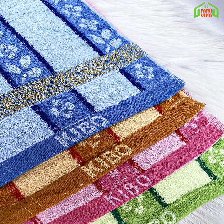 Khăn mặt khăn đa năng cotton 3 sọc lớn sợi vải dày mềm mịn lau sạch thấm hút cực tốt an toàn cho da (25x50cm)