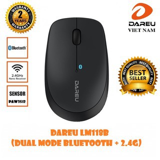 Chuột không dây dareu LM118B - hành chính hãng