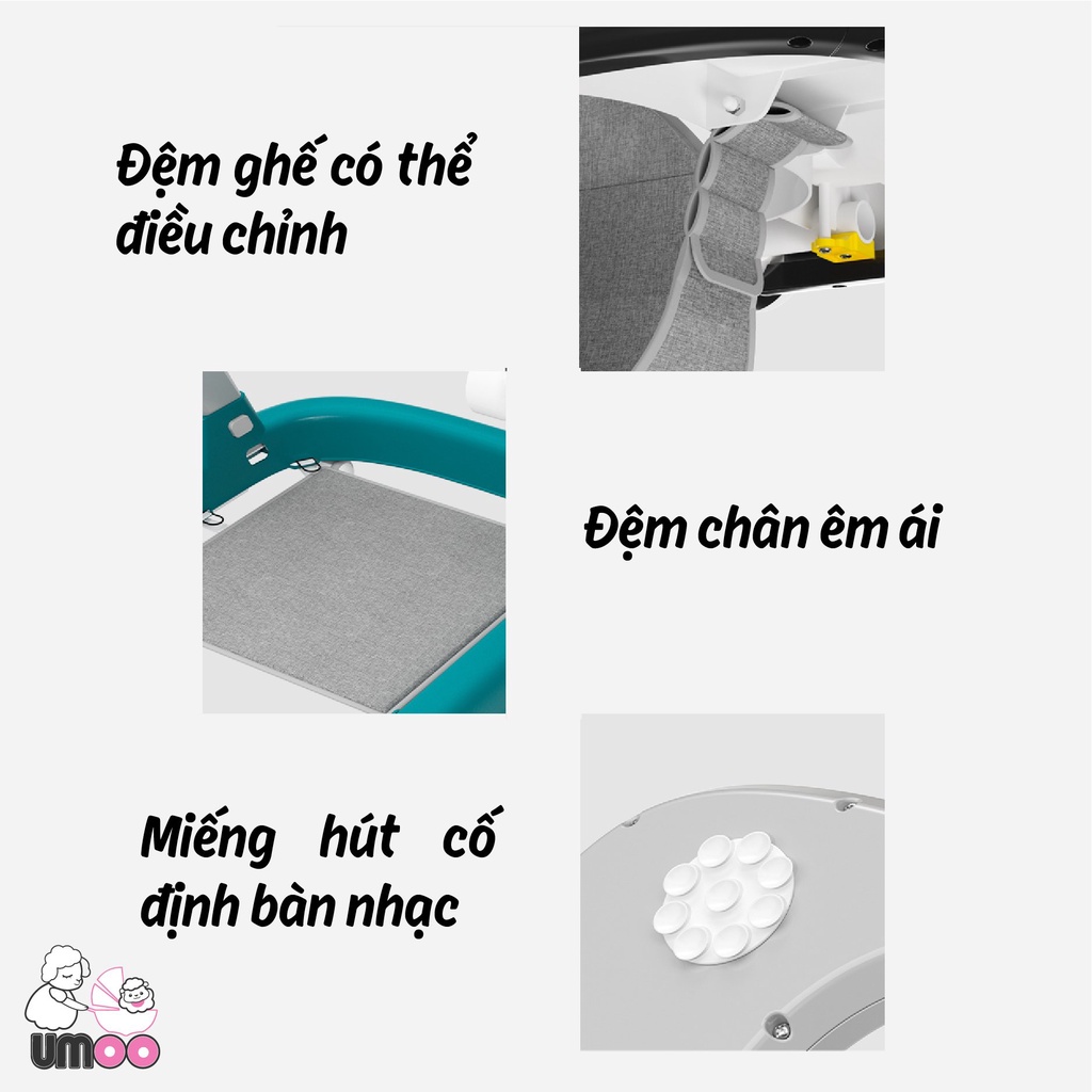 Xe tập đi cho bé chữ U V-Baby 606, đa năng, tạo cho bé hướng cố định khi di chuyển