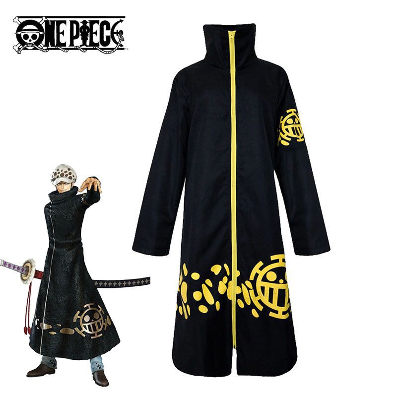 Cosplay Anime One Piece Trafalgar Law Cloak Party Costume Hat Halloween Pants