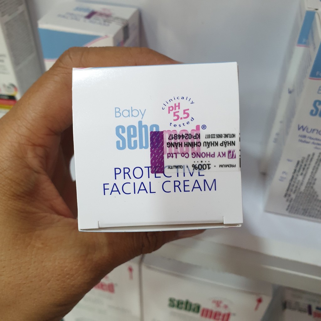 Kem bảo vệ da hỗ trợ điều trị chàm sữa cho bé Sebamed pH5.5 Baby Protective Facial Cream 50ml