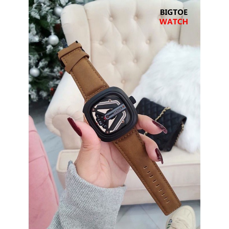Đồng hồ Nam Halei Seven Friday dây da độc đáo, máy nhật, bảo hành 12 tháng | BigBuy360 - bigbuy360.vn
