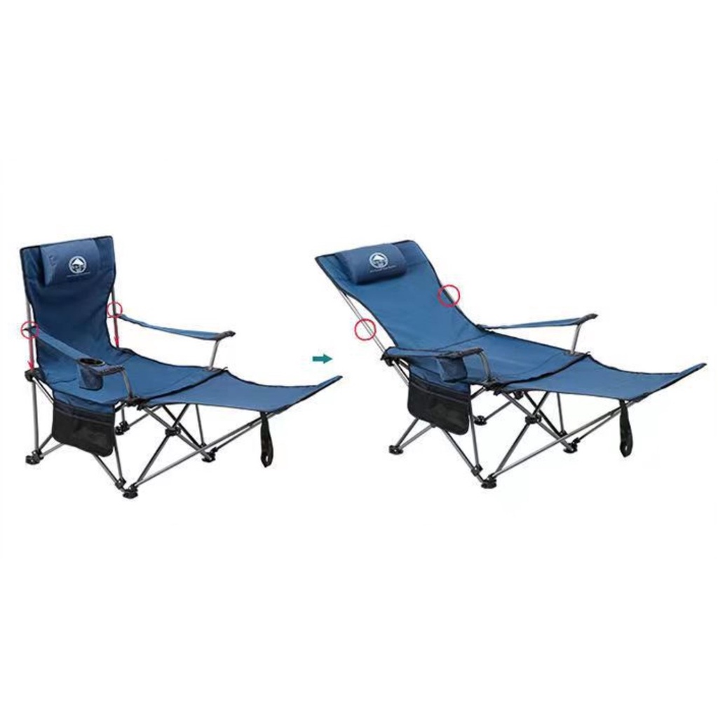 Ghế ngủ văn phòng gấp gọn yodo hewolf du lịch bền bỉ chắc chắn - ghế câu cá xếp di động