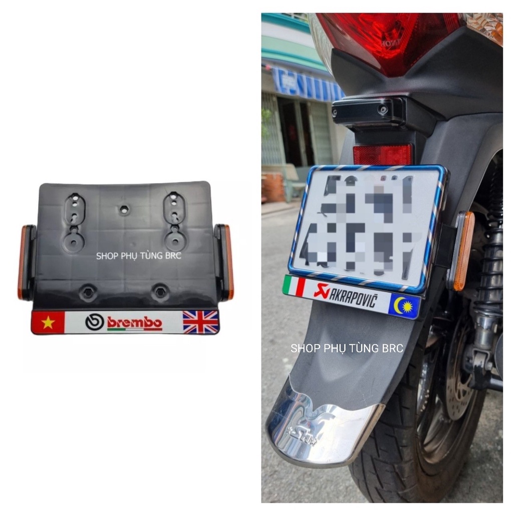 Đế nhựa biển số xe máy
