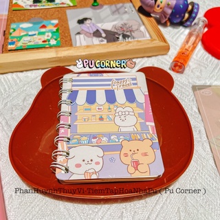 Sổ mini lò xo giấy trắng