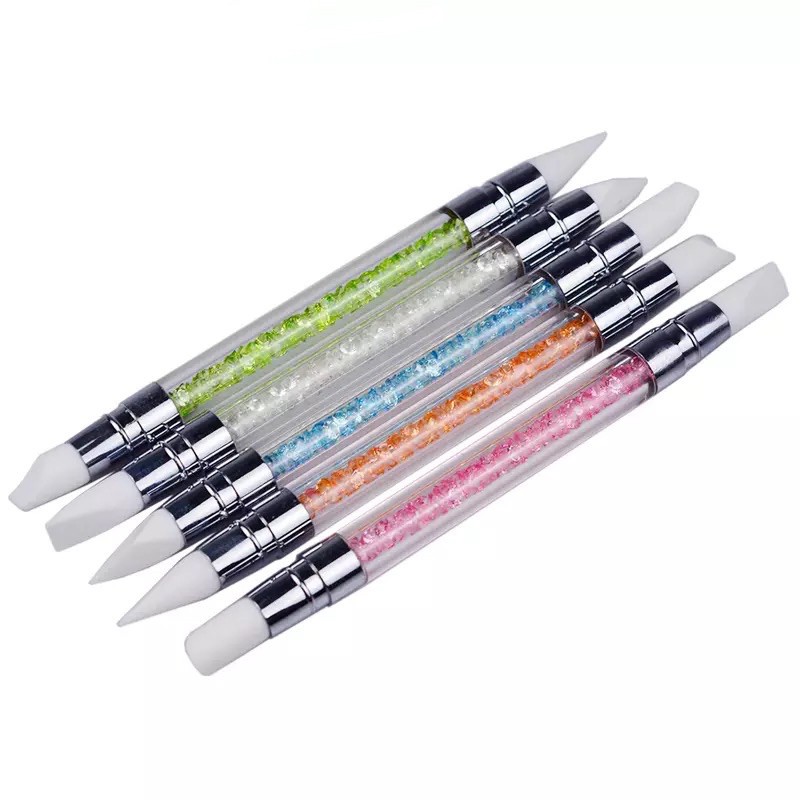 Cây silicon 2 đầu mix sticker