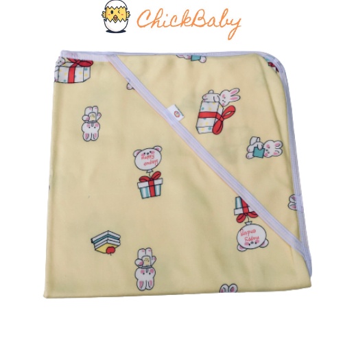 Chăn choàng ủ cho bé 60x50cm Cotton 100% thoáng mát, thấm hút mồ hôi, không ngấn đầu - ChickBabyShop