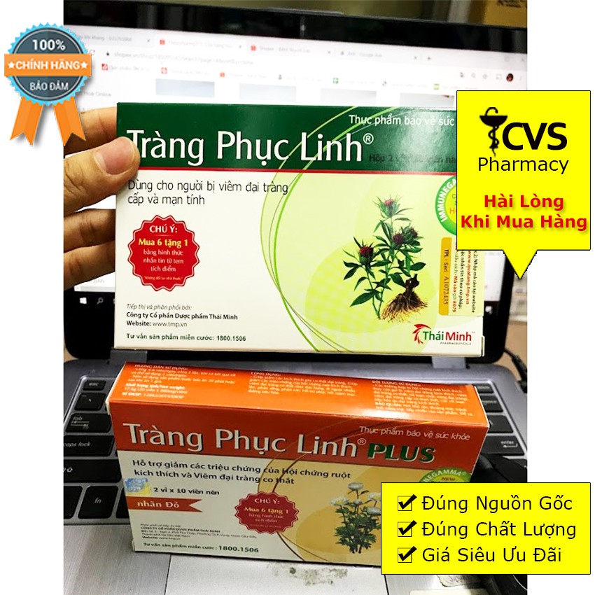 Tràng Phục Linh Xanh - Thực phẩm bảo vệ sức khỏe Tái Tạo Và Phục Hồi Niêm Mạc Đại Tràng
