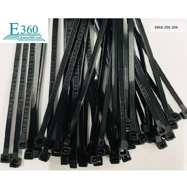 Gói 100c Dây Rút - Dây Thít Nhựa - 15 cm màu đen