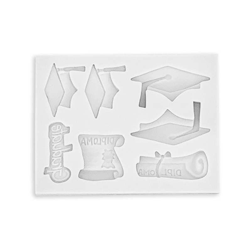 Khuôn Silicone Làm Nón Tốt Nghiệp / Bác Sĩ / Bánh Cupcake