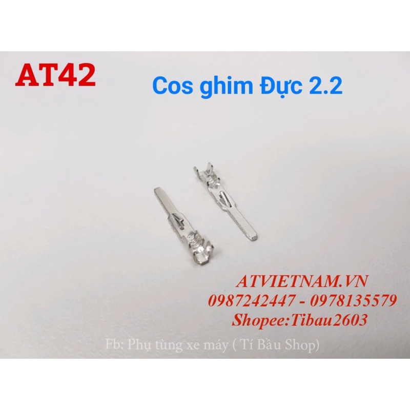 Cos ghim đực 2.2, cose đực 2.2, jack đực 2.2, cose xe máy- AT42