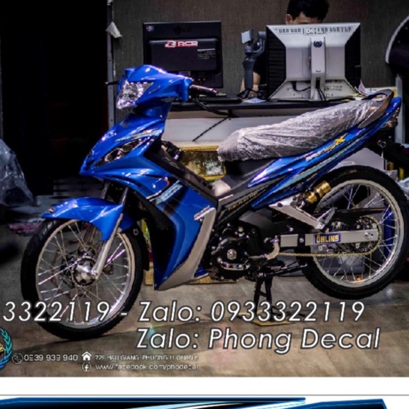 Tem Rời Yamaha Exciter 2006-2010 Xanh Gp - Mới 2022