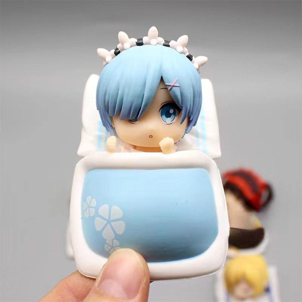 Set 6 Mô Hình Nhân Vật Phim Hoạt Hình Demon Slayer Bằng PVC WMES15H