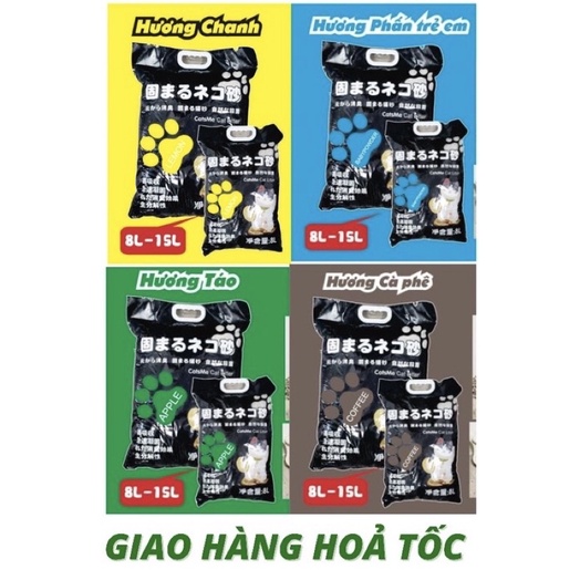 [Mã PET50 giảm 10% - tối đa 50K đơn 250K] Cát Nhật Catsme Litter Cho Mèo Túi 8LShip Hoả TốcNhận ngay tại Hà Nội