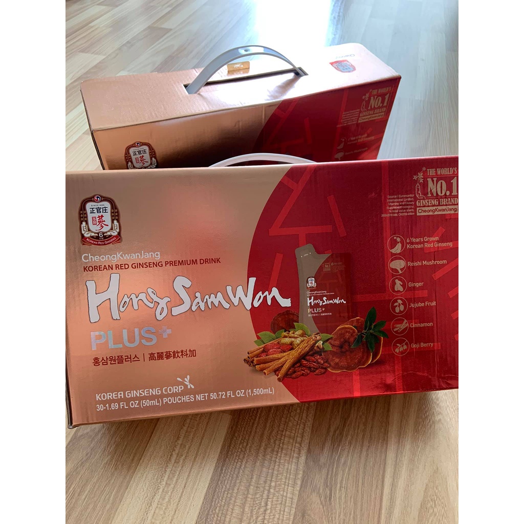 Nước Hồng Sâm Hong Sam Won Cheong Kwan Jang Plus 30 gói 50 ml