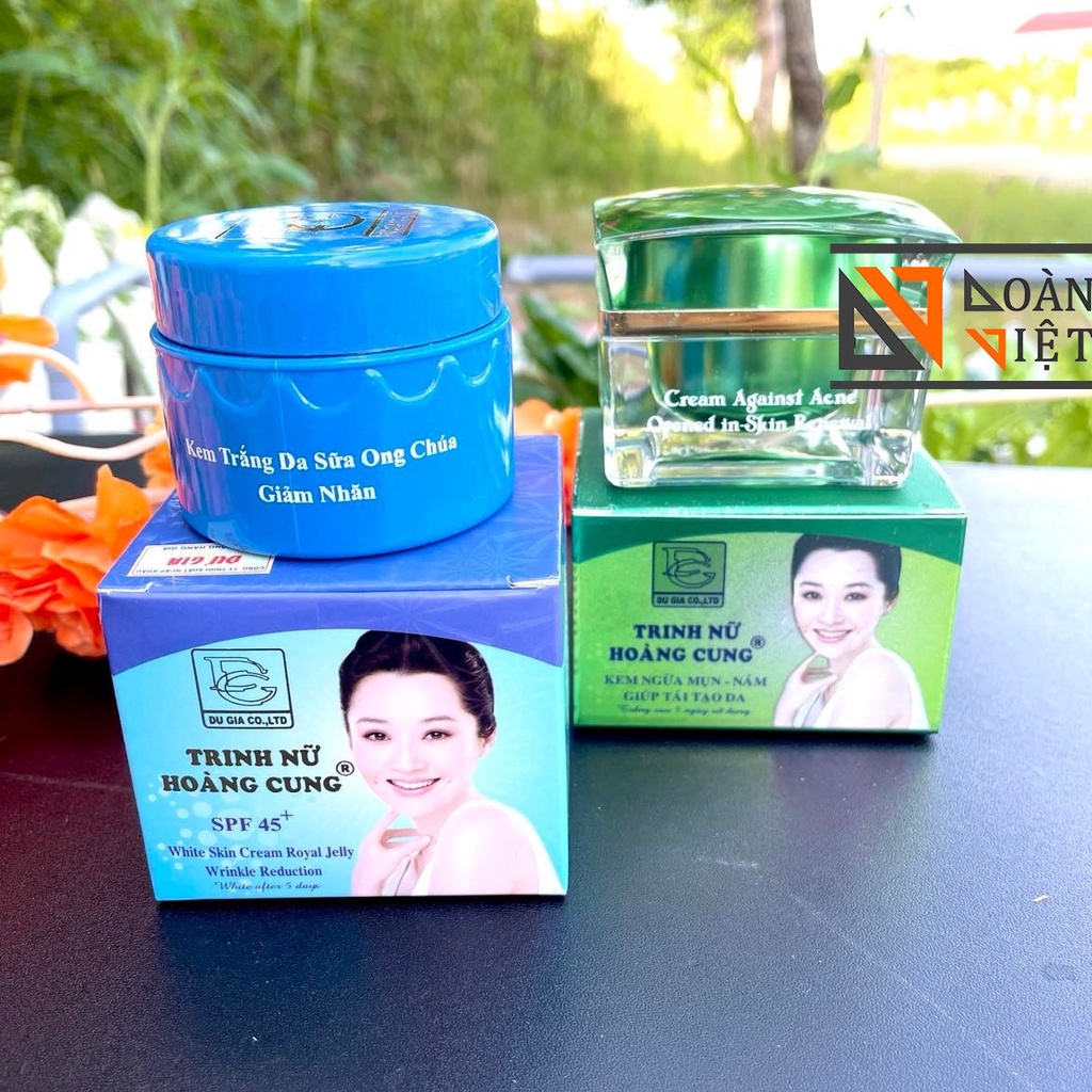 Kem TRINH NỮ HOÀNG CUNG - Giảm nhân, ngừa Mụn, Nám ,Trắng da . Giúp tái tạo da trắng hồng mịn màng- Hiệu quả 5 ngày