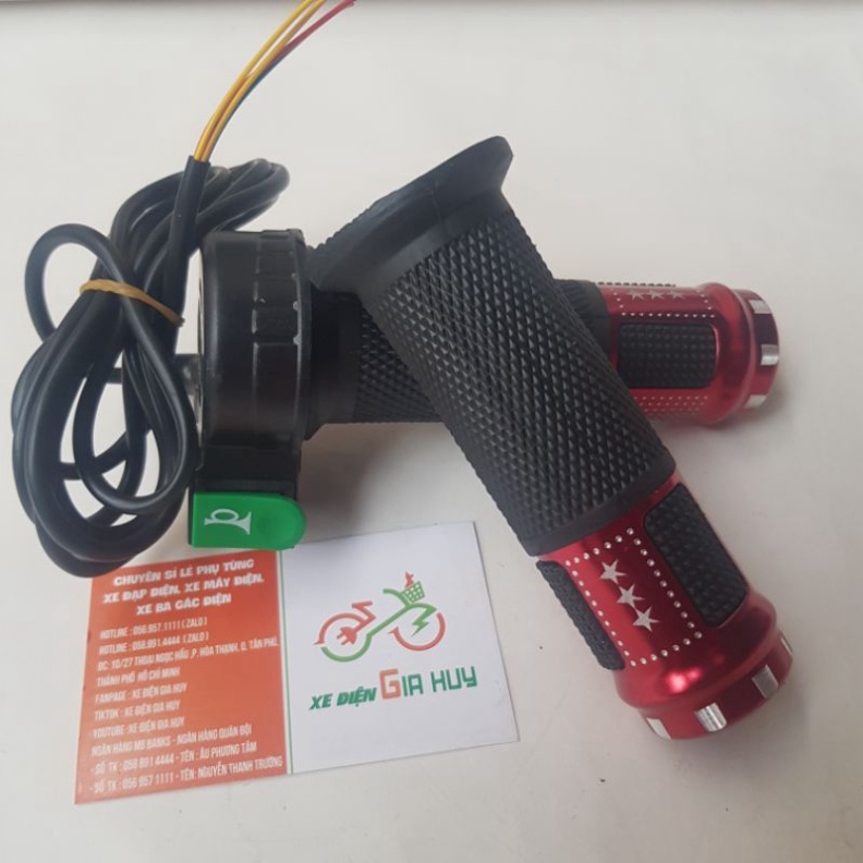 TAY GA 1 NÚT KÈN MÀU TAY GA XE ĐẠP ĐIỆN XE ĐIỆN HUY