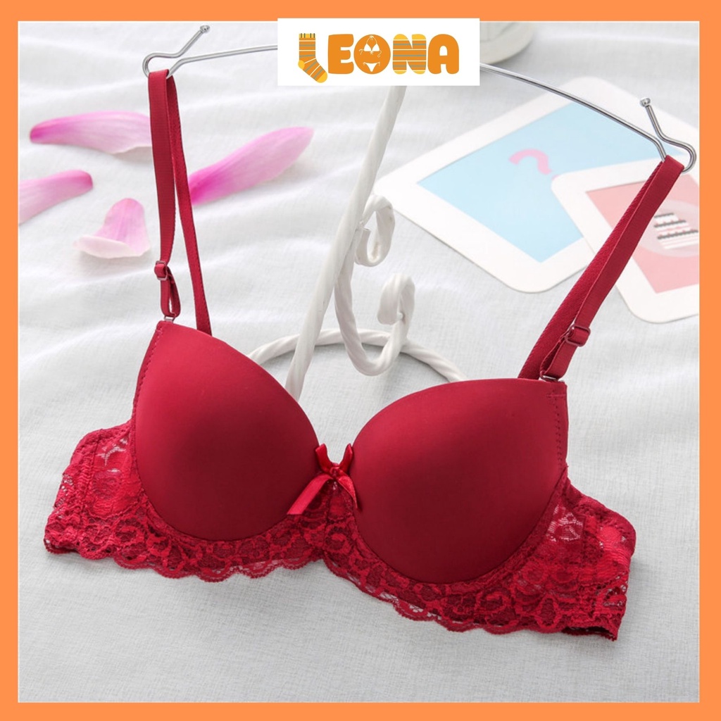 Áo lót nữ nâng ngực có đệm mỏng ren nơ sexy gợi cảm chống chảy xệ B208