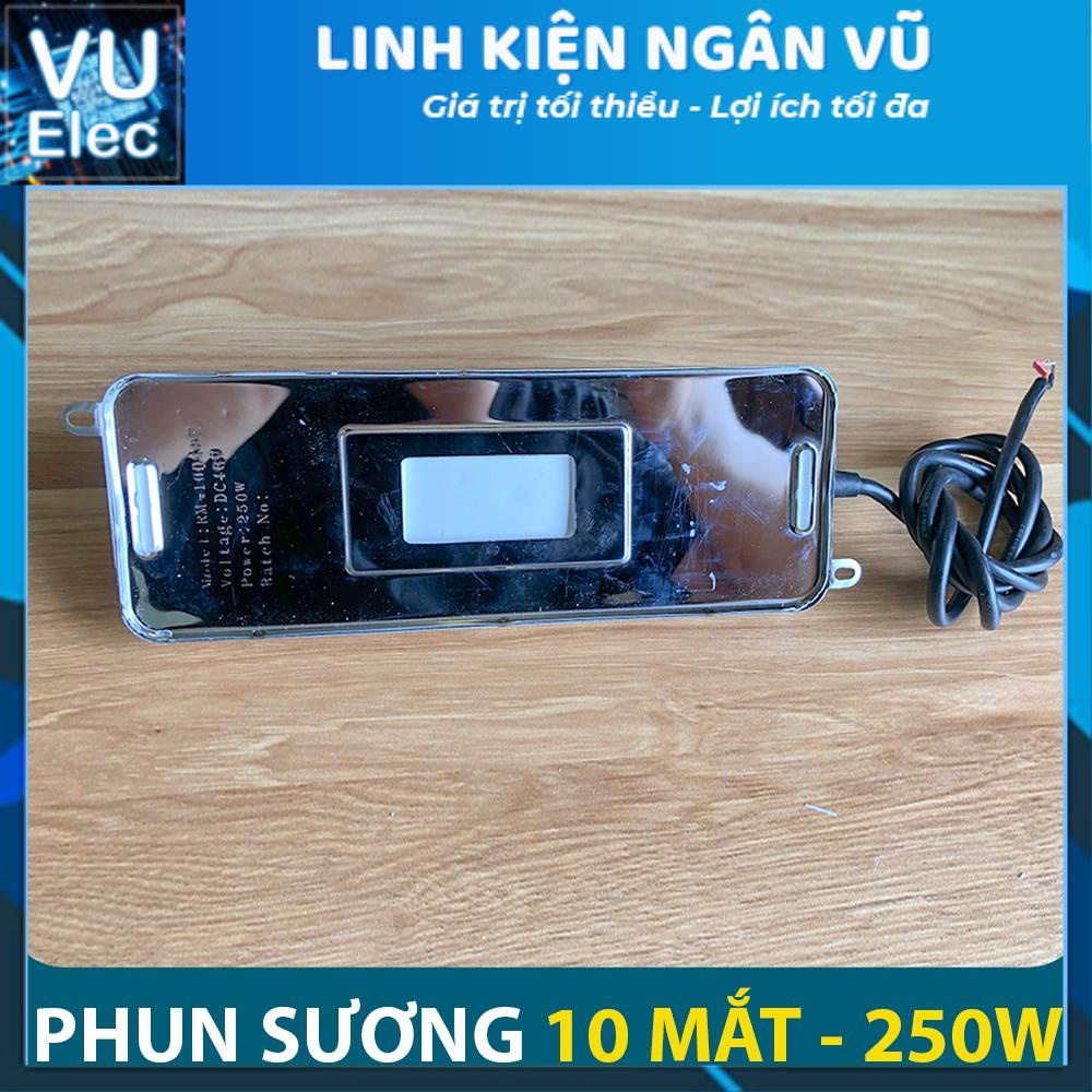 Bộ vỉ phun sương siêu âm 6-10 mắt kèm nguồn - Vỉ động cơ phun sương siêu âm hàng VIP 250W