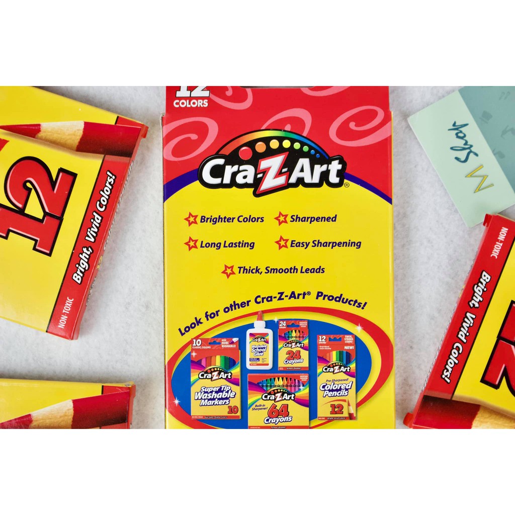 Set bút chì màu Cra-Z-Art 12 cây