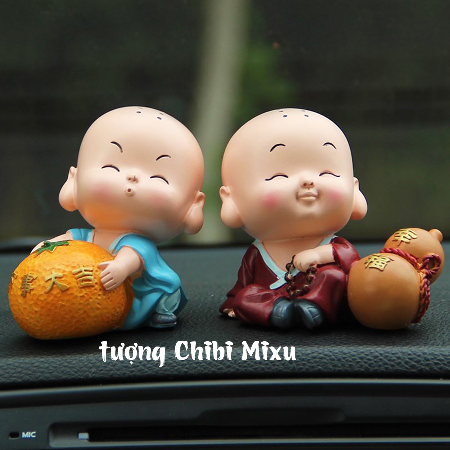 Tượng chibi chú tiểu cát tường