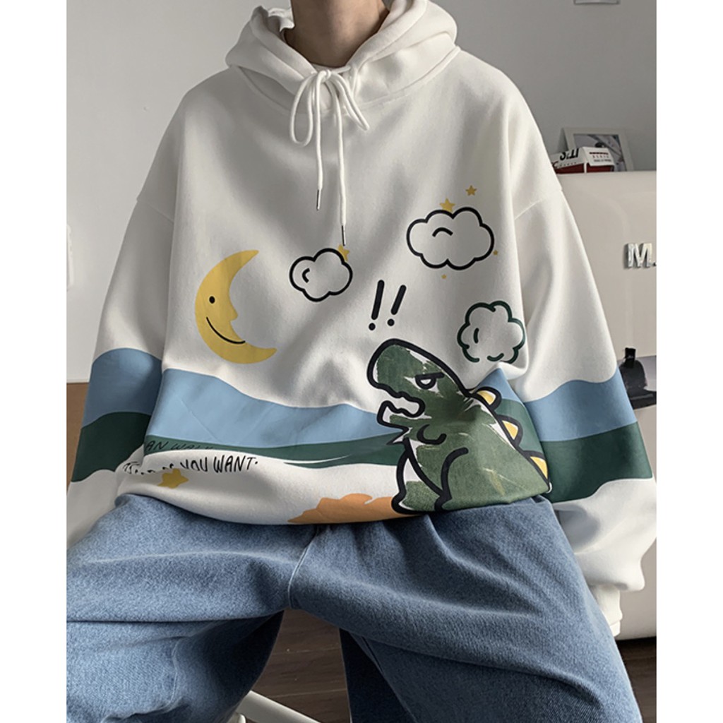 Áo Hoodie TIE DYE khủng long thời trang đường phố trung quốc - HD66 | BigBuy360 - bigbuy360.vn