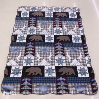 Thảm quilt hoạ tiết sao 8 cánh