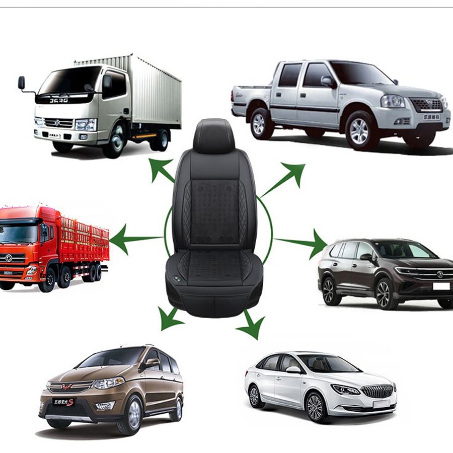 Đệm ghế ô tô làm mát 16 quạt tốc độ cao, áo ghế ô tô làm mát vùng lưng bằng 10 quạt gió không gây tiếng động