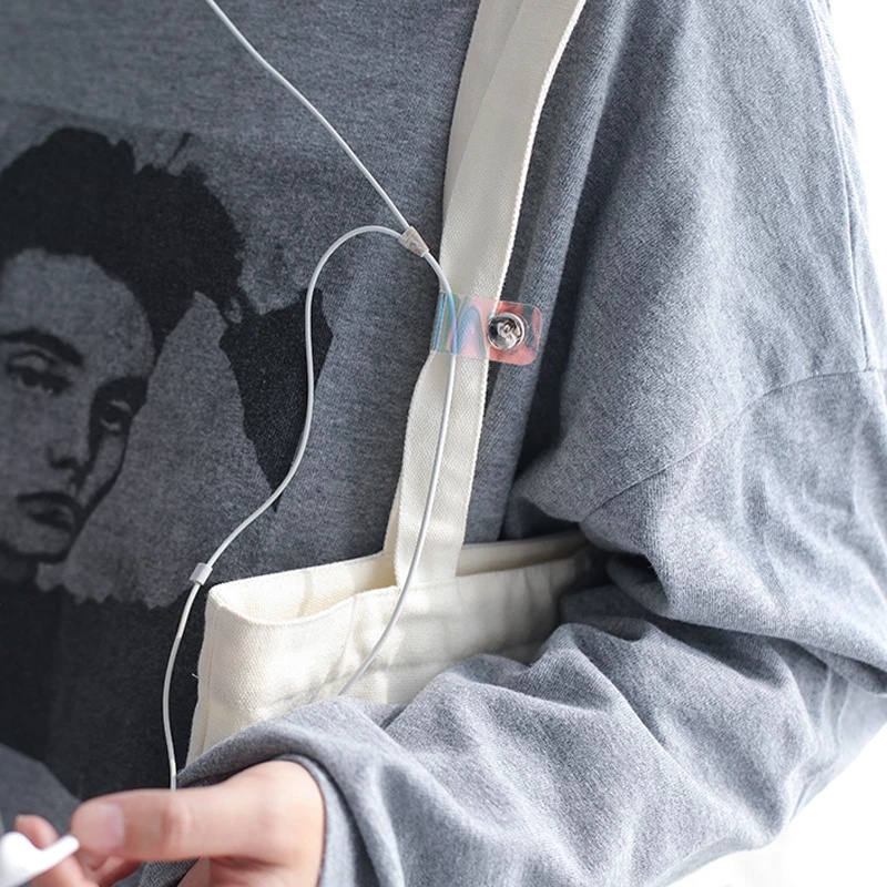 Dụng cụ quấn dây cáp điện thoại bằng pvc màu laser trong suốt