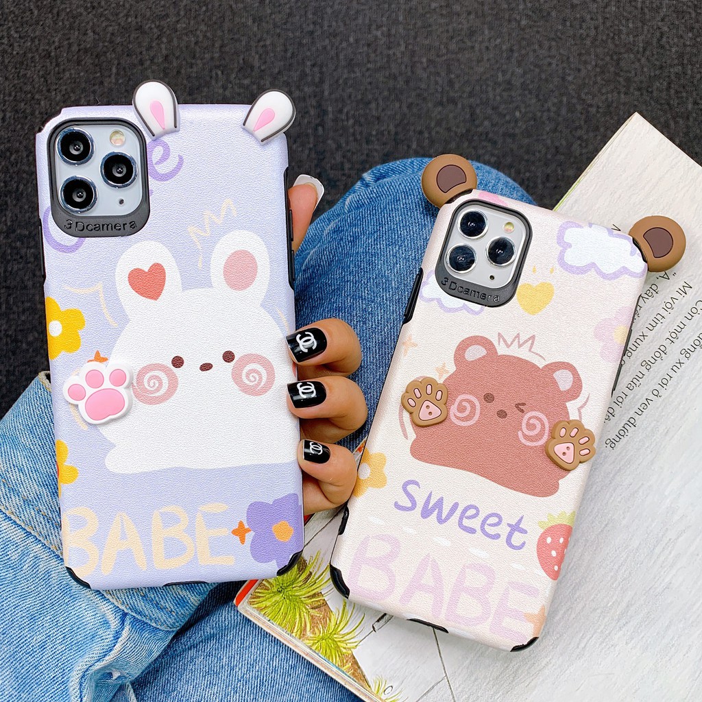 [ SAMSUNG ] Ốp Lưng Da IMD Hình Nổi Sweet BaBe I - R080