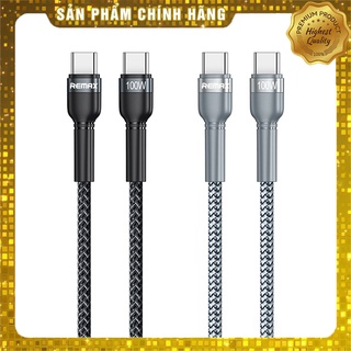 Cáp sạc nhanh 100w remax rc-172 jany series, type c sang type c cho ipad pro/android