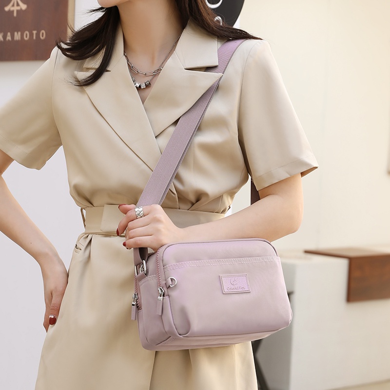 Túi Xách Đeo Chéo Canvas Chống Nước Phong Cách Hàn Quốc Beg Tangan Wanita Murah Cantik Cho Nữ Beg Silang Perempuan