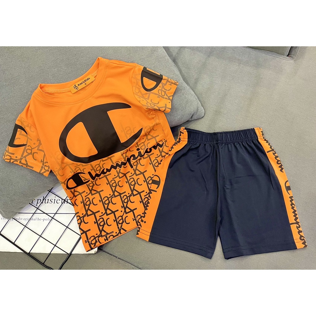 Đồ bộ bé trai size đại 22-40kg thun lạnh thể thao Jennie kids J500