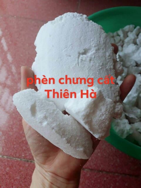 Phèn chua chưng cất trị hôi nách - hôi chân