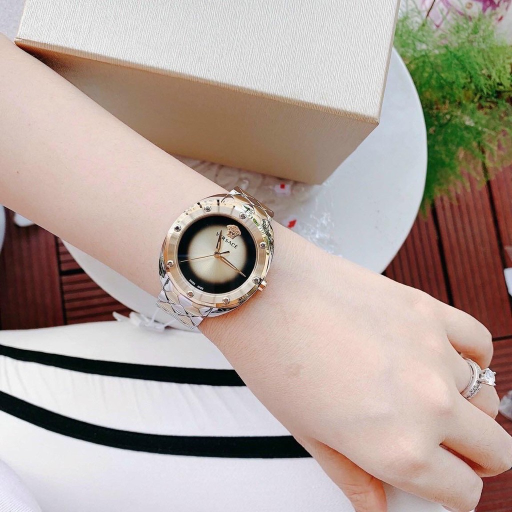 Đồng hồ đeo tay nữ versace dây rắn cao cấp chống nước cực tốt bảo hành 12 tháng LUTOS VN